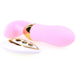 Generique Plug vibrant Stripe Egg 10 x 3cm Rose